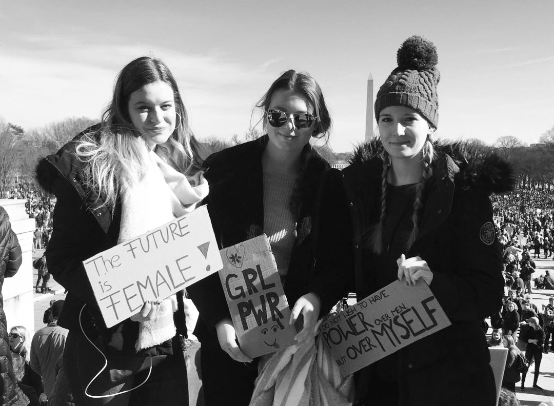 Vanessa and her friends at the Women's March in DC!